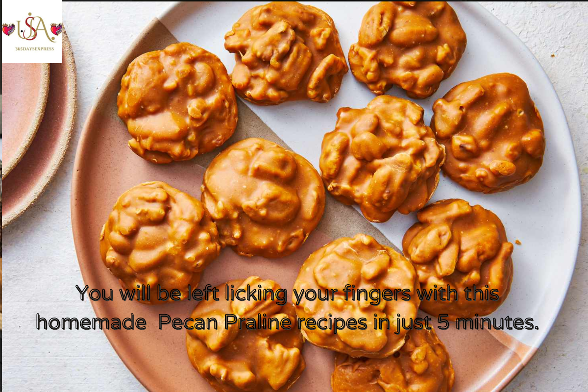 You will be left licking your fingers with this homemade Pecan Praline recipes in just 5 minutes.