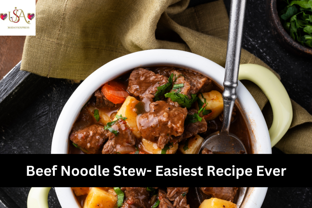 Beef Noodle Stew- Easiest Recipe Ever