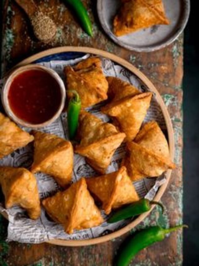 Vegetable Samosas With Fresh Coriander Chutney Recipe For Easter Day 2024